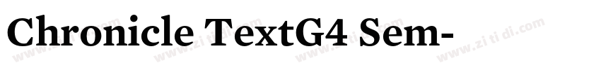Chronicle TextG4 Sem字体转换